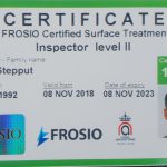 Frosio Zertifikat Kevin Stepput